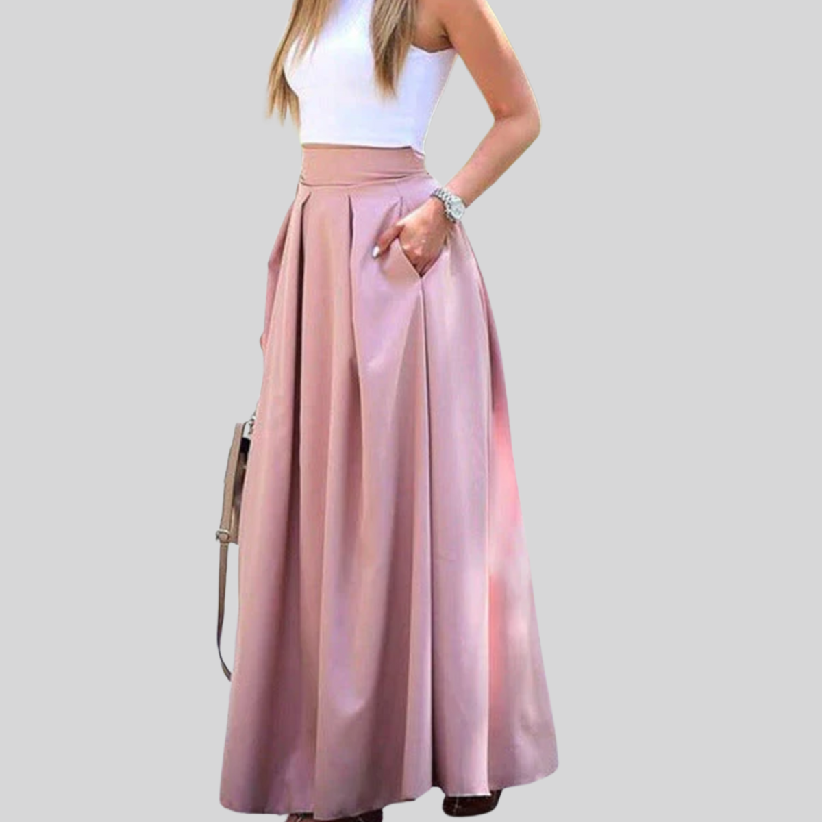 Langer Schnitt Sommer Rock Für Damen