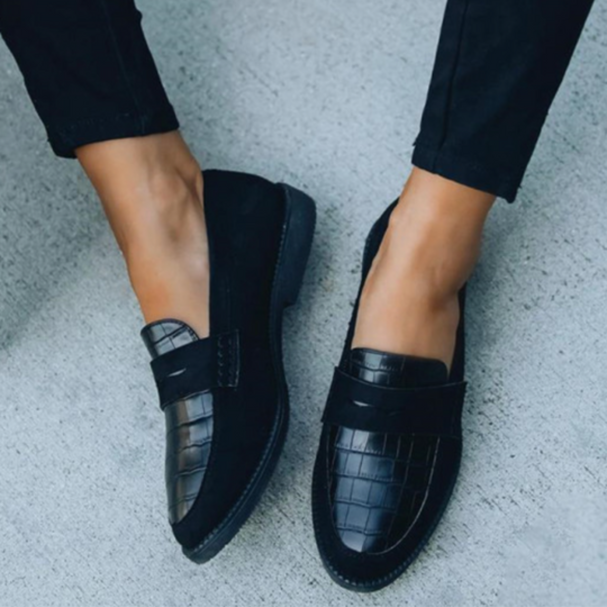 Geprägte Loafer für Damen