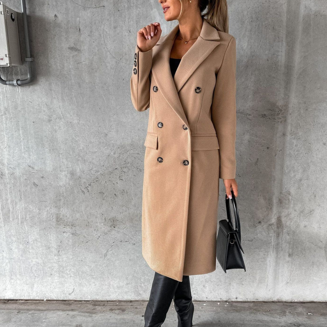 Doppelreihiger Mantel für Damen