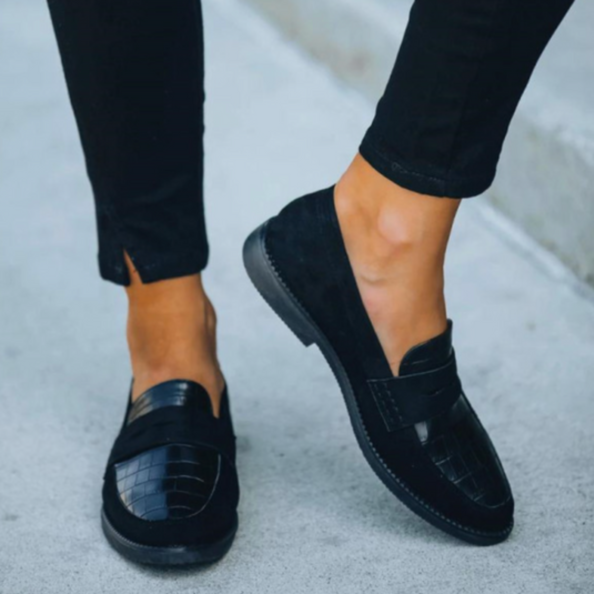 Geprägte Loafer für Damen