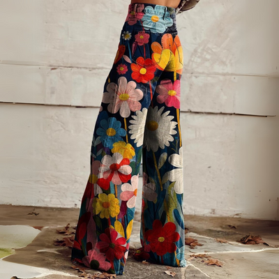 Gemusterte Hose für Damen