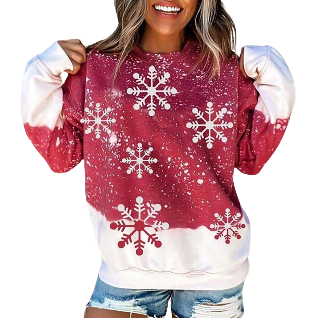 Schneeflocken-Sweatshirt für Damen