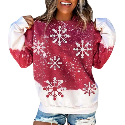 Schneeflocken-Sweatshirt für Damen