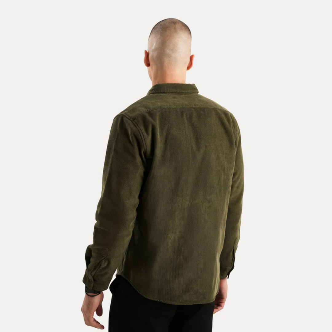 Herren Lässiges Langarm Button Down Hemd | Warme