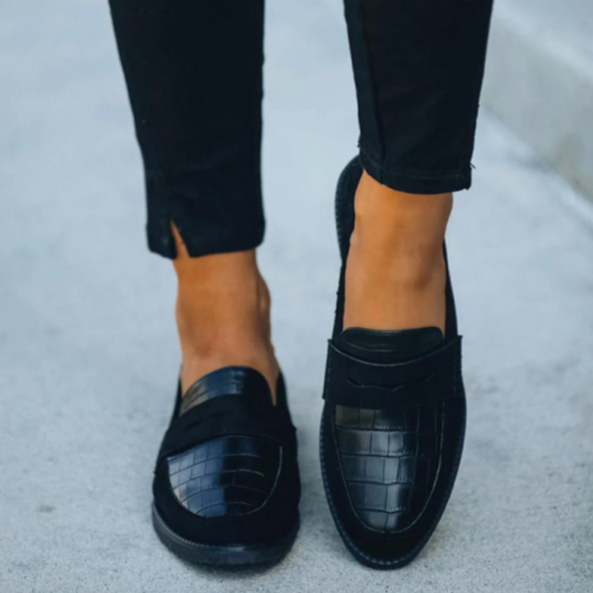 Geprägte Loafer für Damen