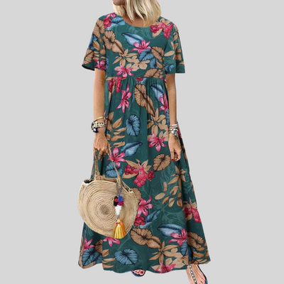 Geblümtes Maxikleid Für Damen
