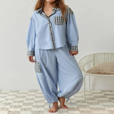 Zweiteiliges Pyjama Set Für Damen | Bequem