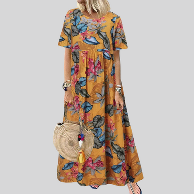 Geblümtes Maxikleid Für Damen