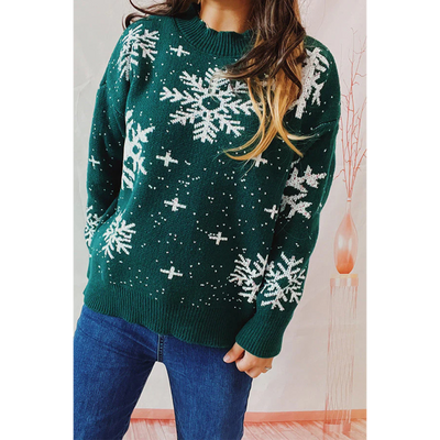 Schneeflocken-Pullover für Damen