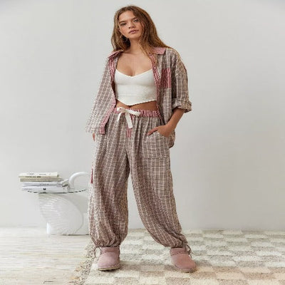 Zweiteiliges Pyjama Set Für Damen | Bequem