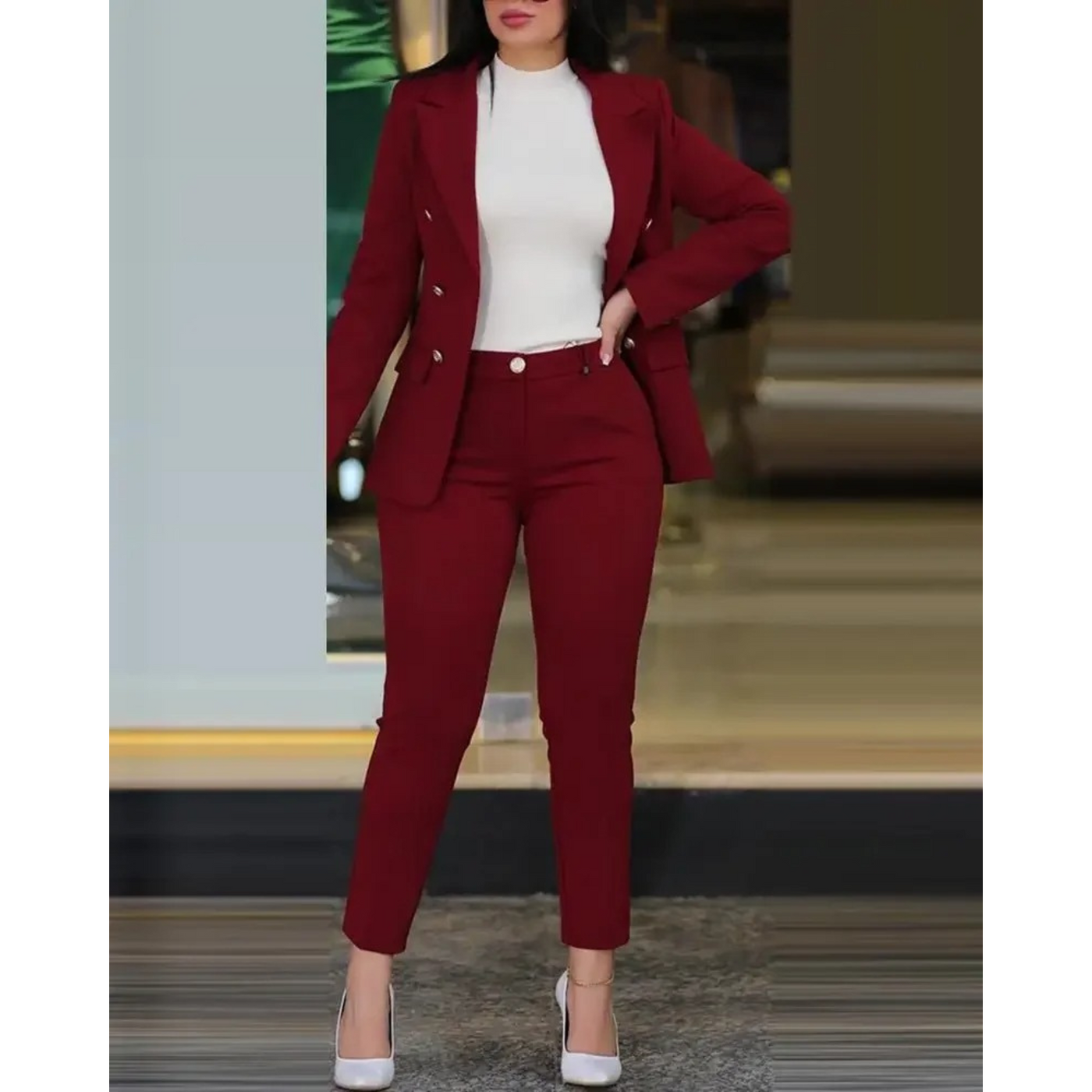Blazer und Hosenset für Damen