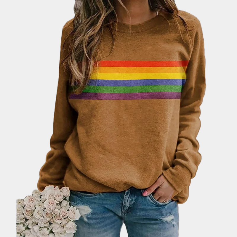 Gestreiftes Sweatshirt für Damen