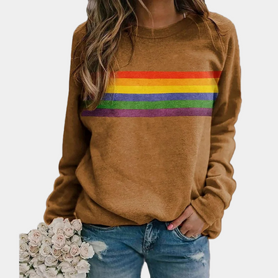 Gestreiftes Sweatshirt für Damen