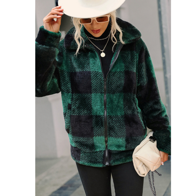 Karierte Jacke für Damen