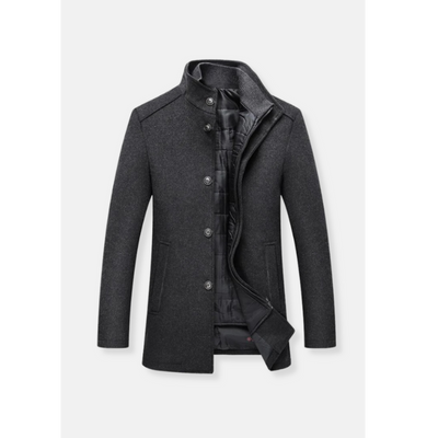 Mantel mit hohem Kragen für Herren
