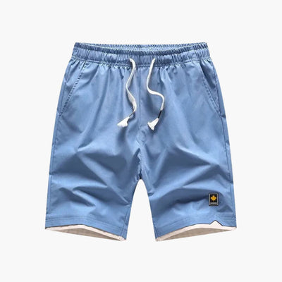 Herren Jogger Shorts mit Kordelzug und kontrastiertem Saum