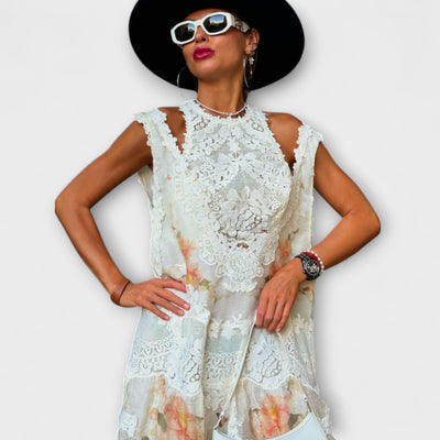 Lottie - Elegantes Spitzen-Maxikleid im Kelly-Stil