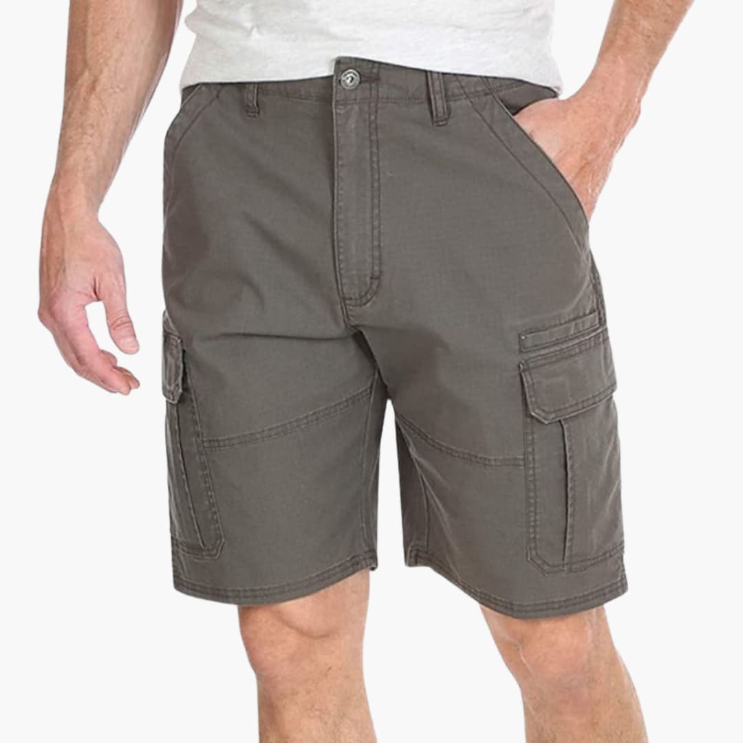 Herren Sommer Cargoshorts mit Klappentaschen und Reißverschluss
