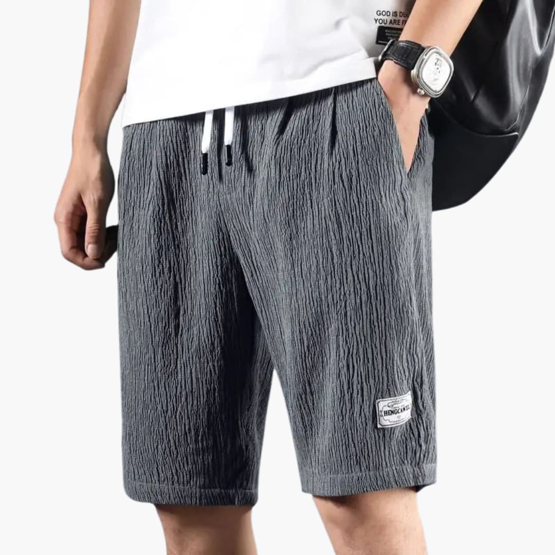 Herren Sommer Shorts mit Kordelzug und knielangem Schnitt