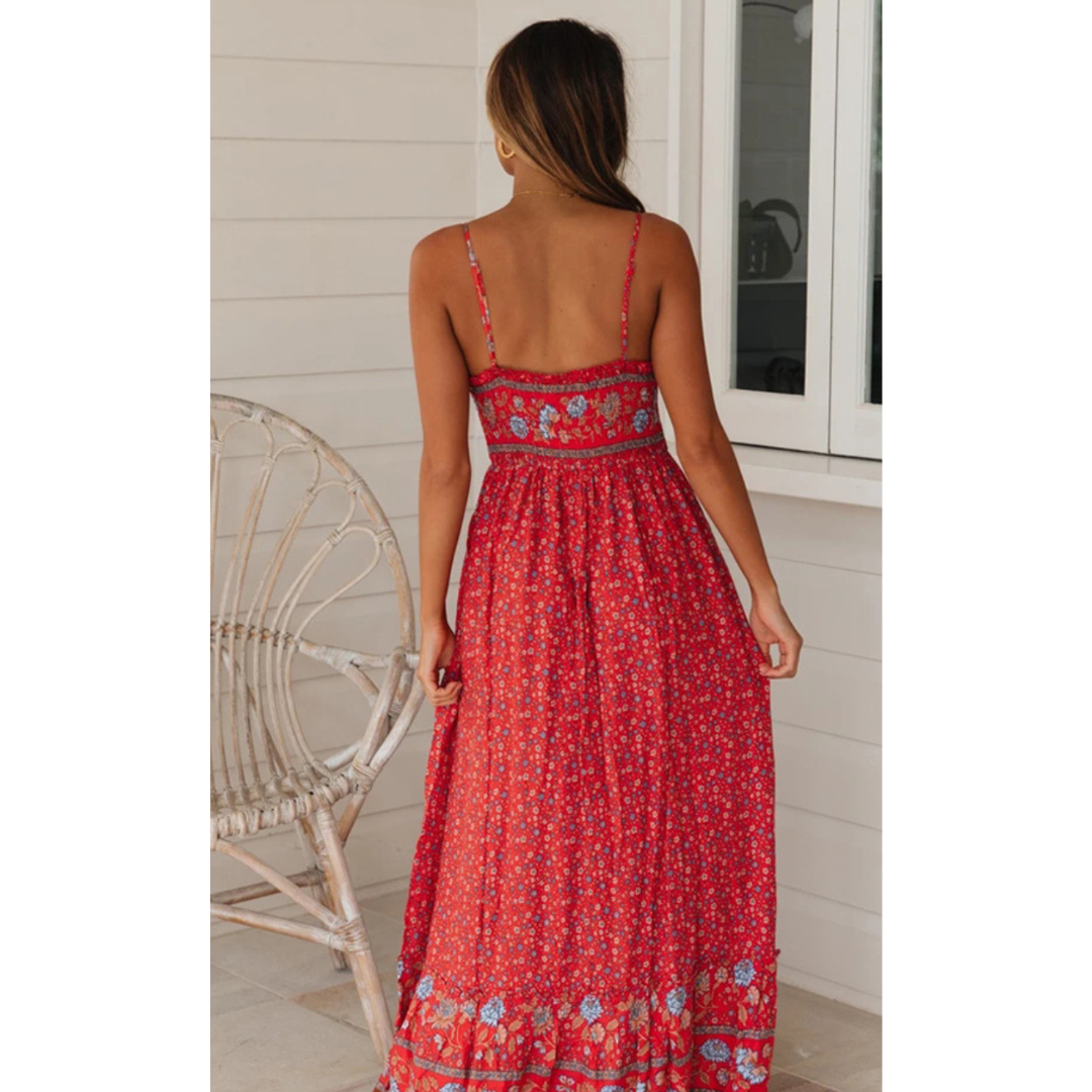 Maxi-Kleid mit Blumenmuster für Damen