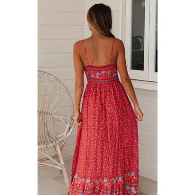 Maxi-Kleid mit Blumenmuster für Damen