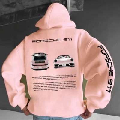 Warm Bedruckter Kapuzenpullover Für Herren | Übergröße