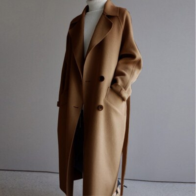 Eleganter wollmantel für damen