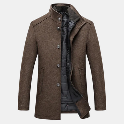 Trenchcoat aus dicker wolle