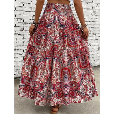 Gemusterter Maxirock für Damen