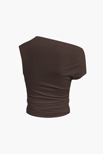 Athena | One-Shoulder Top & Drapierter Minirock – Perfekt für glamouröse Auftritte