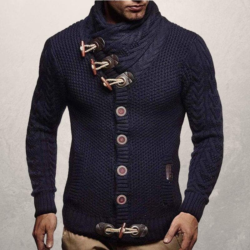 Strickjacke mit Knebelverschlüssen für Herren
