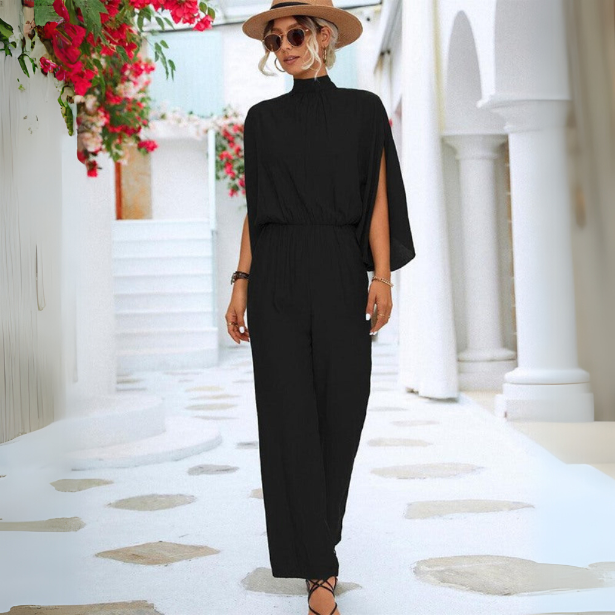 Eleganter Jumpsuit mit Stehkragen für Damen