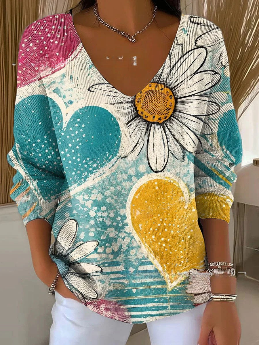 Amelie® | Stylischer Strickpullover mit V-Ausschnitt 11