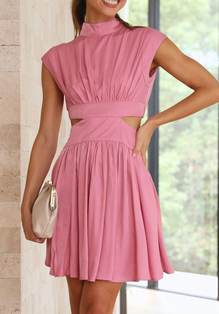 Delilah - Glamouröses und stilvolles Kleid mit Ausschnitt in der Taille für Frauen