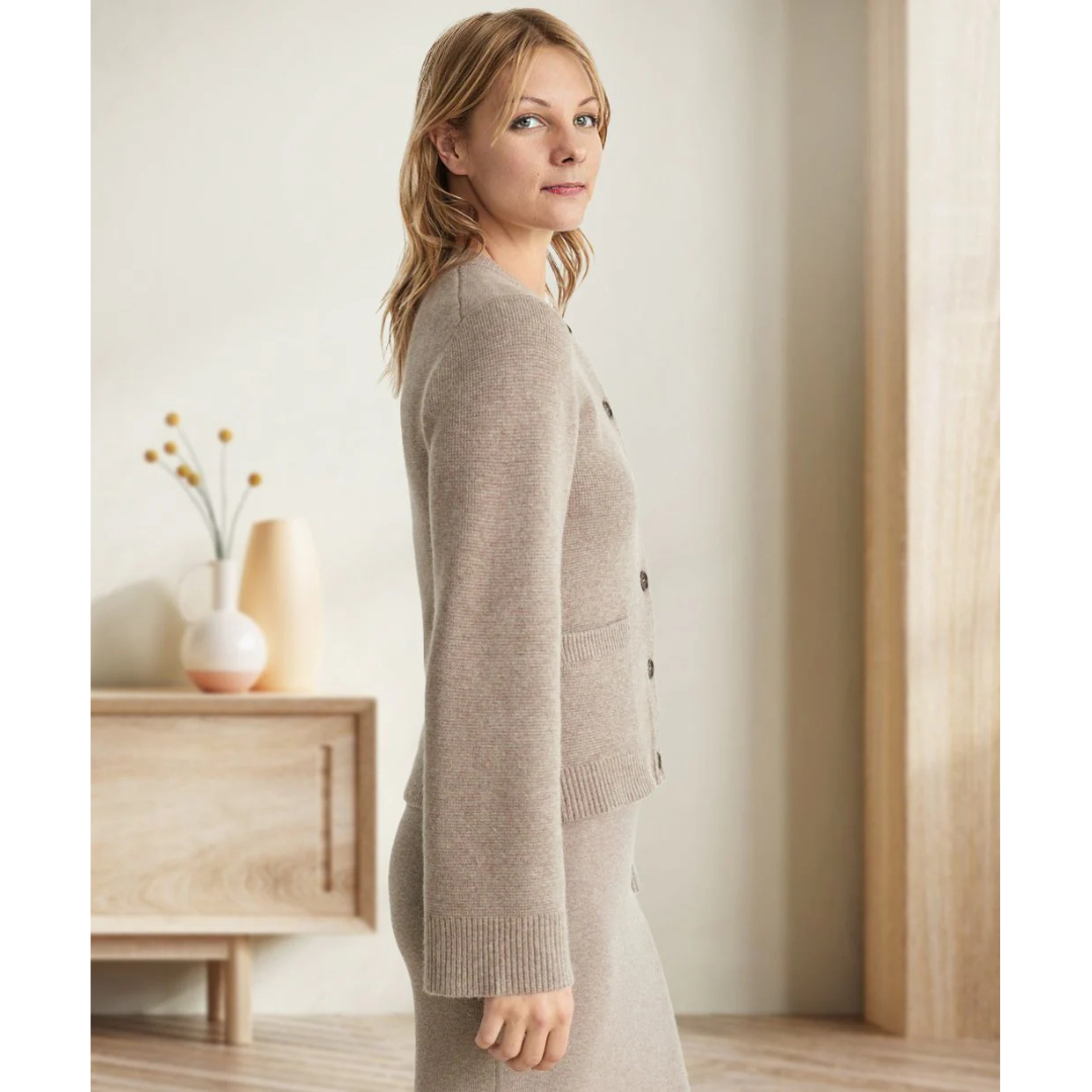 Strickjacke mit Knopfleiste für Damen