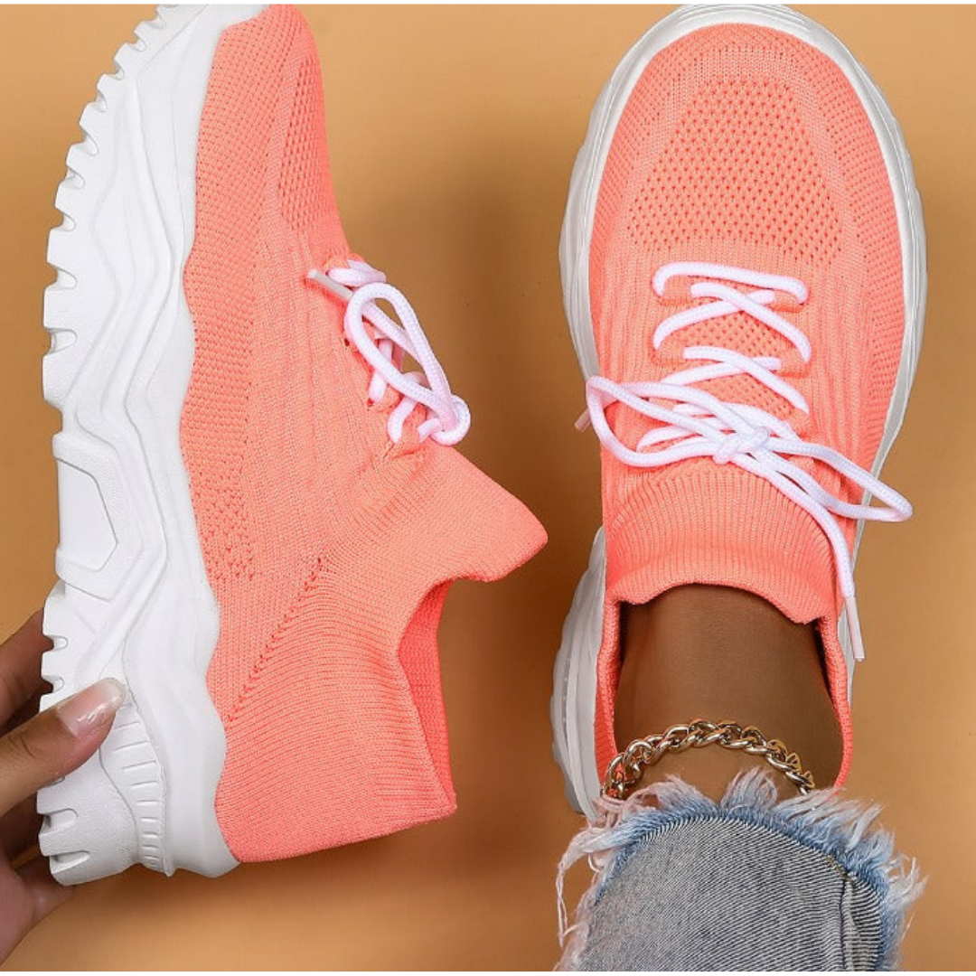 Damen Schnür Lässige Lauf Fitness Schuhe | Sport