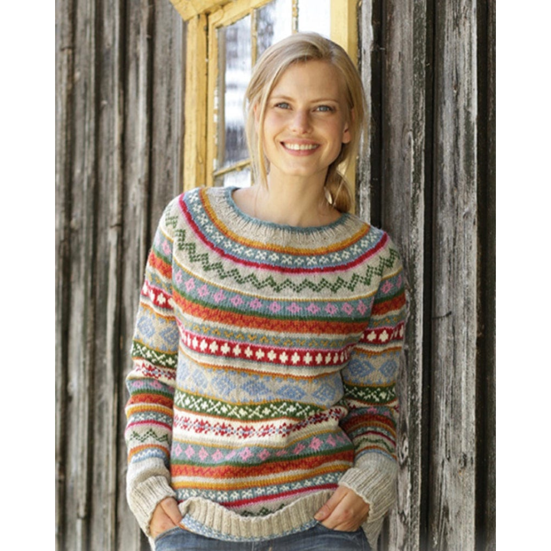 Gemusterter Pullover für Damen