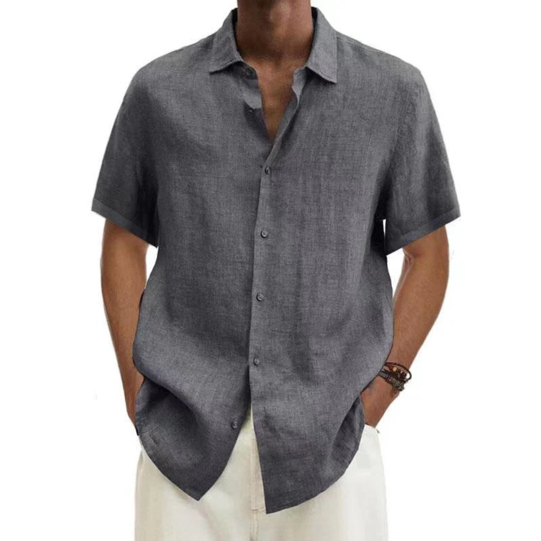 Kurzärmeliges, Lässiges Button Down Hemd Für Herren | Sommer