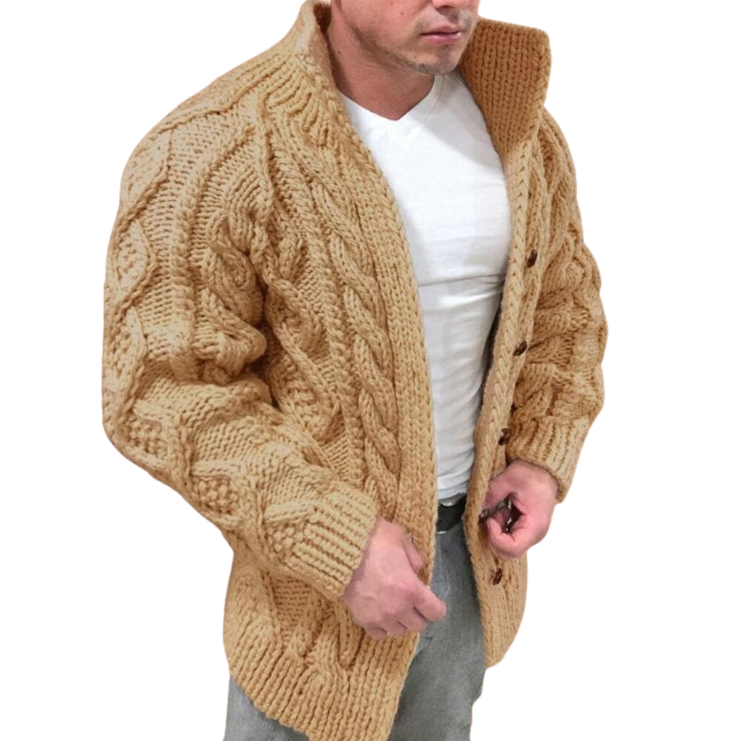 Gestrickte Strickjacke für Herren