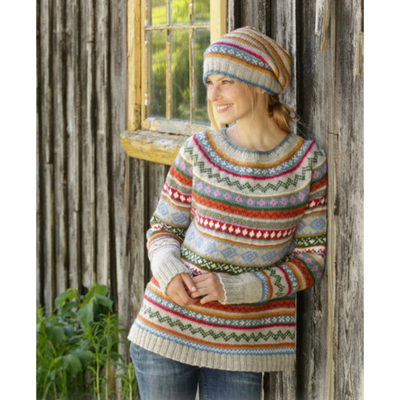 Gemusterter Pullover für Damen