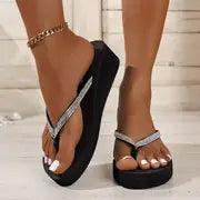 Savannah - Unifarbene Flip Flops für Frauen