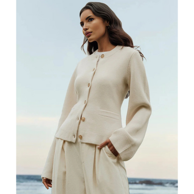 Strickjacke mit Knopfleiste für Damen