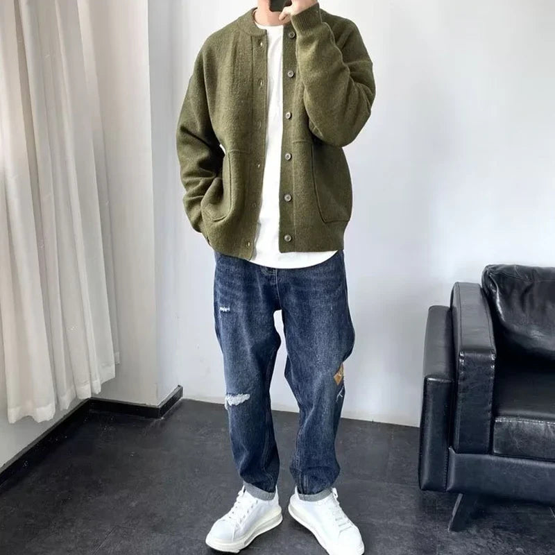 Knopf-Cardigan für Herren