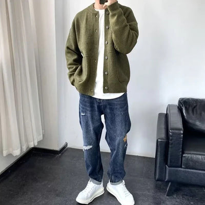 Knopf-Cardigan für Herren