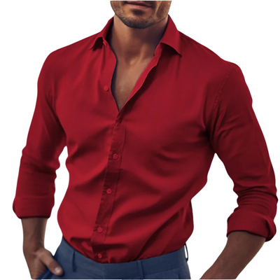 Slim Fit Langarmhemd für Herren