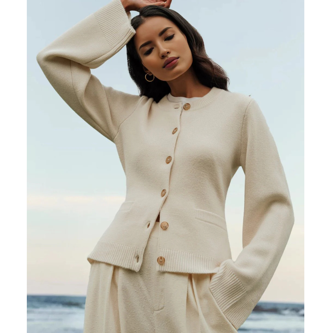 Strickjacke mit Knopfleiste für Damen