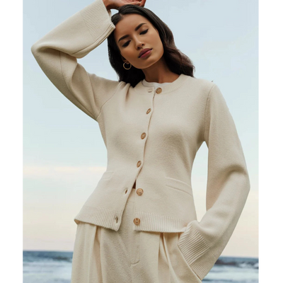 Strickjacke mit Knopfleiste für Damen