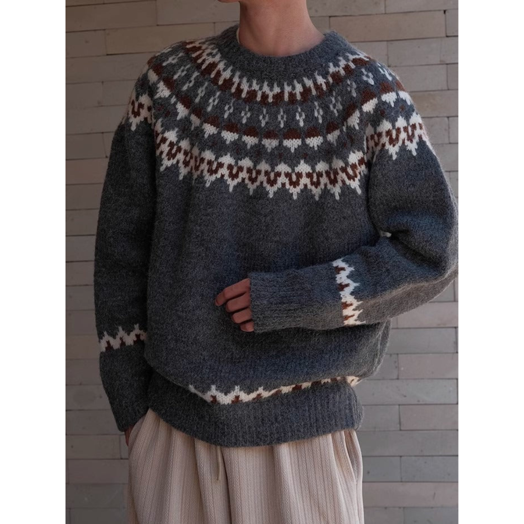 Gemusterter Pullover für Herren