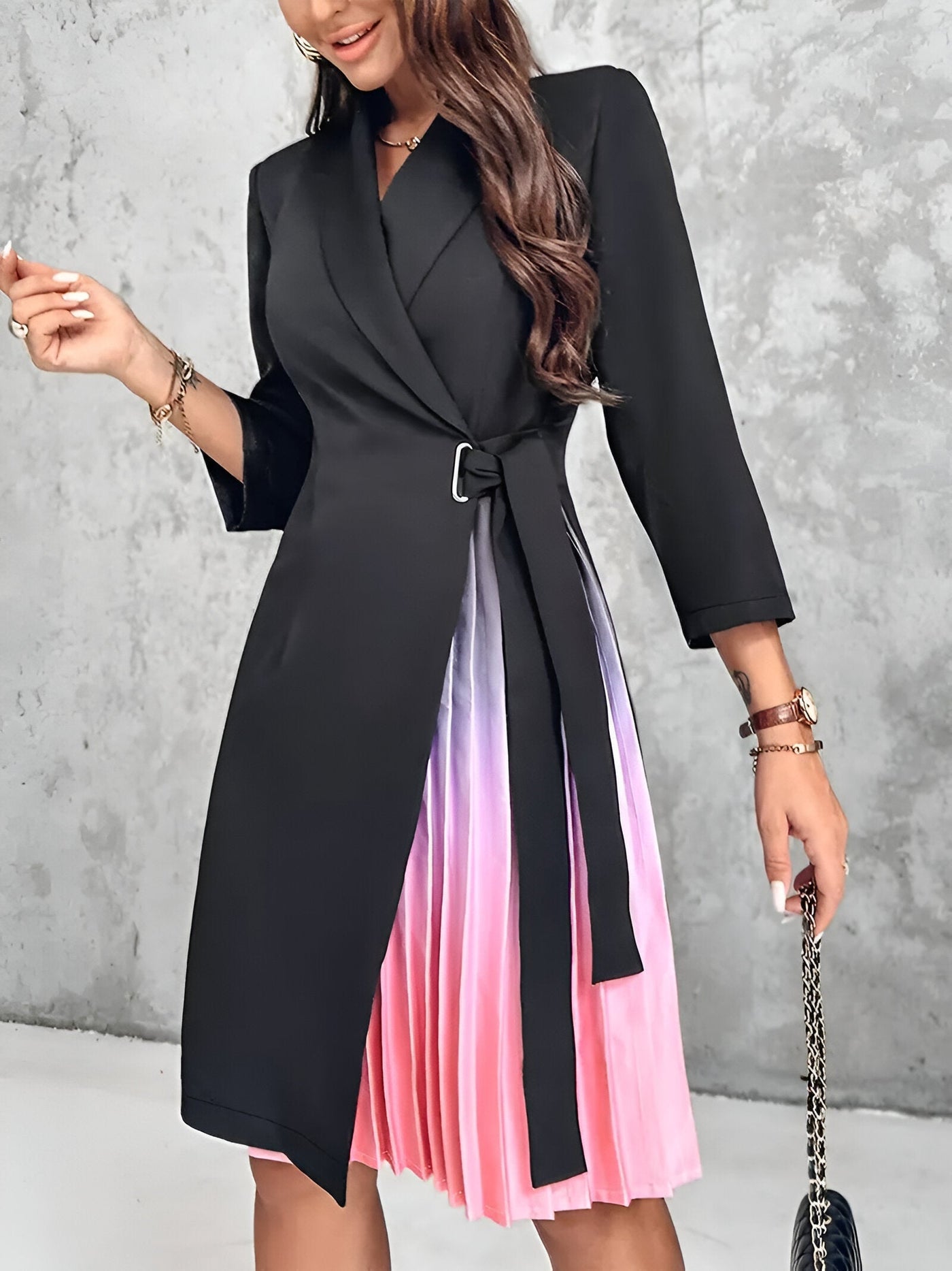 Elfrida | Elegantes Blazer-Kleid mit Gradient-Print