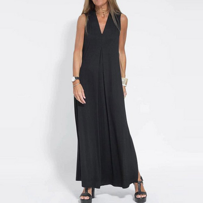 Drapiertes Maxikleid mit Cardigan Für Damen